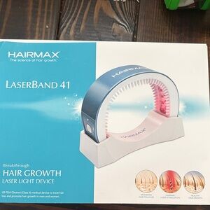 HairMax LaserBand 41 Hair Growth Device - Blue and Pink